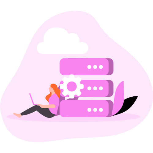 cloud hosting illustration